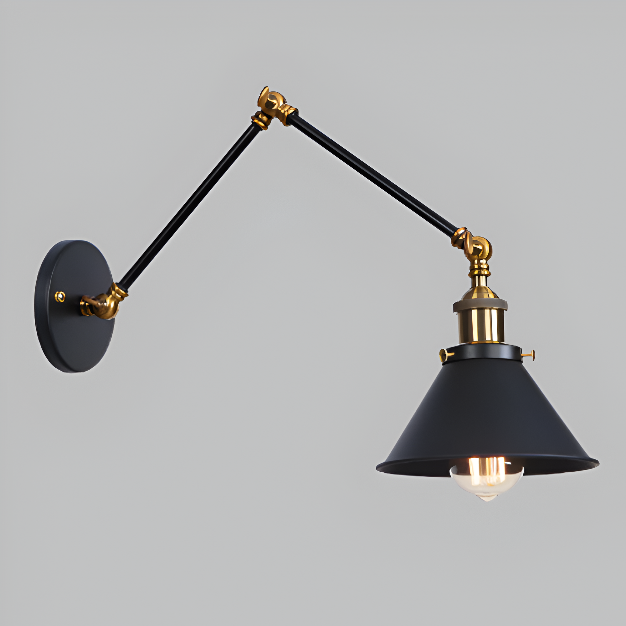 Marzella Industrial Retro Iron Vintage Wall Lamp
