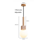 Modern Travertine Cube Pendant Light