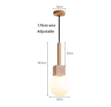 Modern Travertine Cube Pendant Light