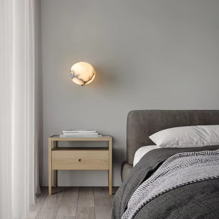 Nordic Black Marble Wall Sconce
