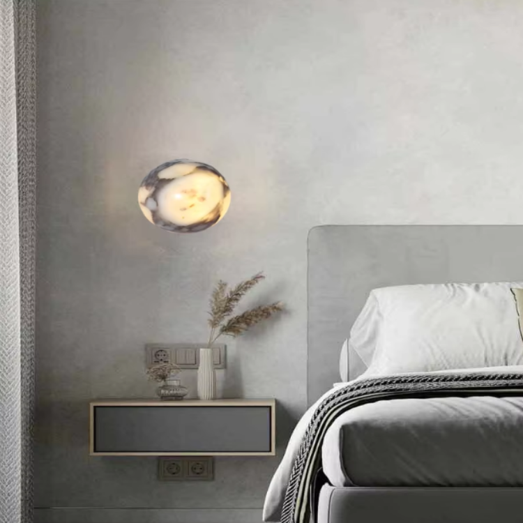 Nordic Black Marble Wall Sconce