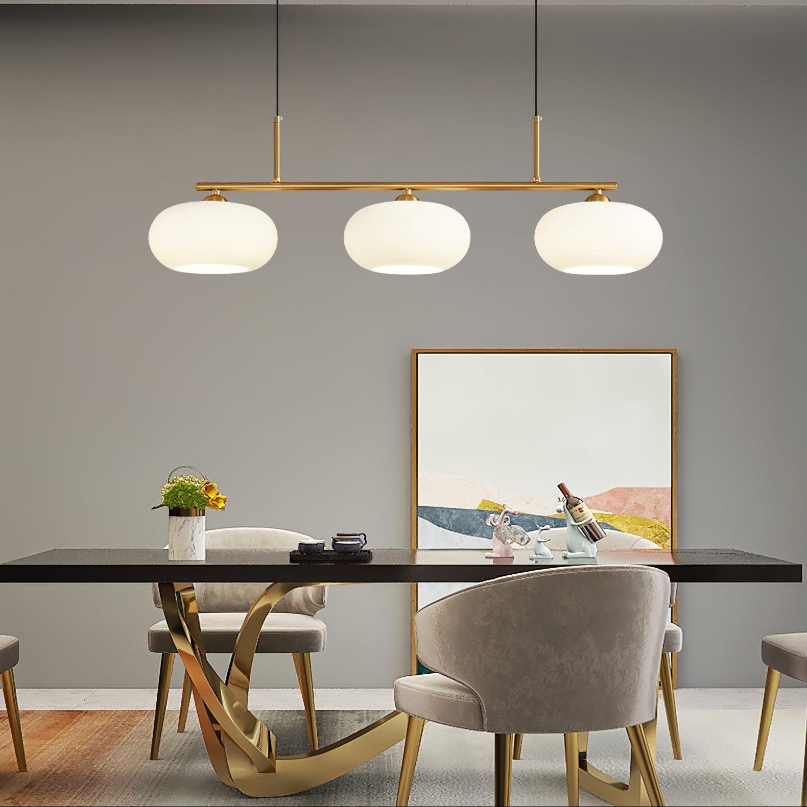 The Solenna Modern Glass Pendant Light