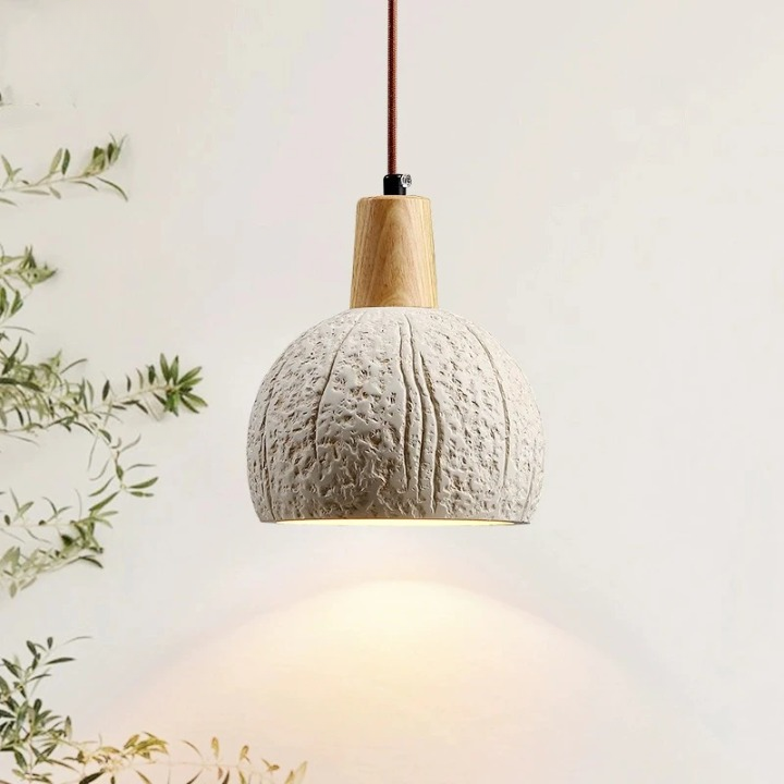 Round Cement Pendant Light