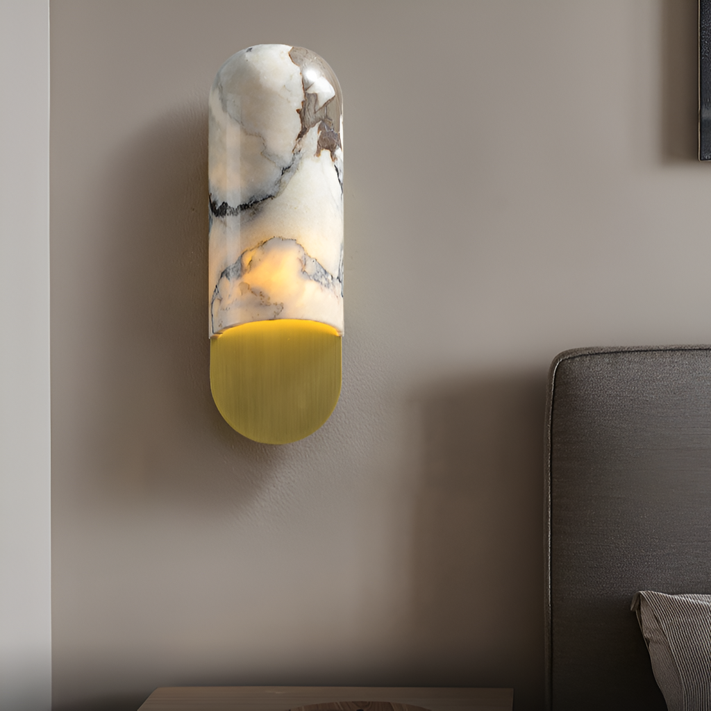 Morwenna Nordic Marble Cave LED Wall Light