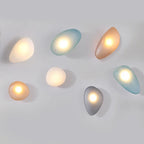 Stained Cobblestone Shape Glass Wall Light