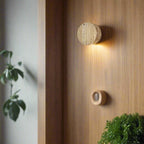 Japanese Wabi Sabi Natural Travertine Stone Wall Light