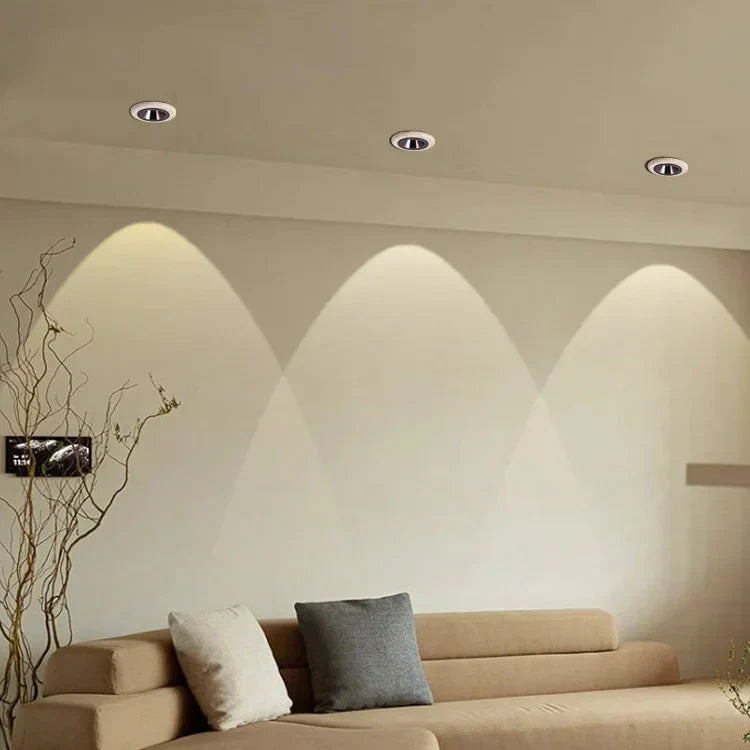 Tranquil Core Travertine Minimalist LED Spotlight