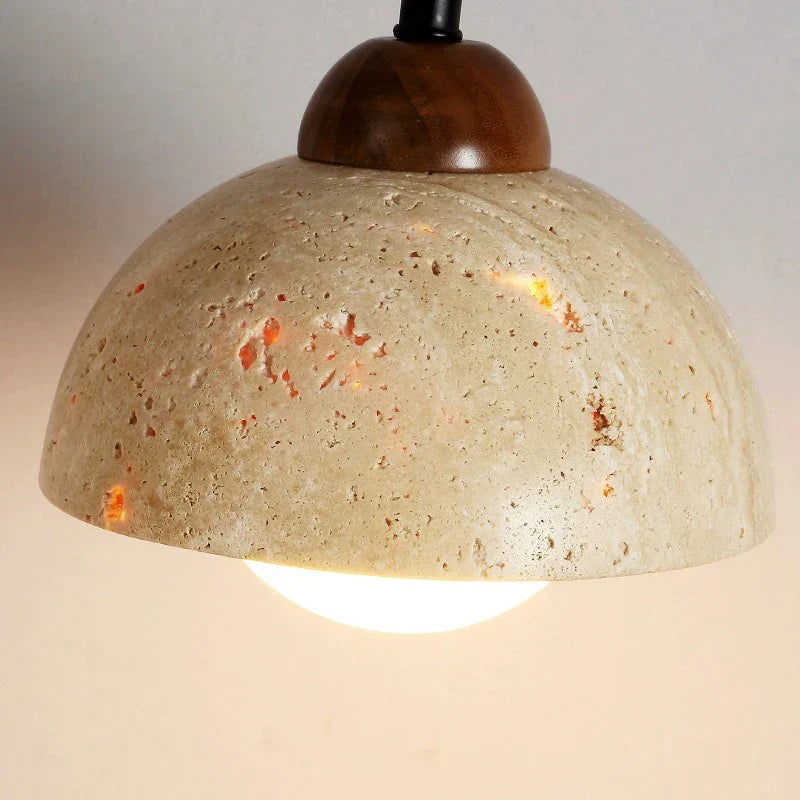 LED Hanging Travertine Nature Stone Wall Light