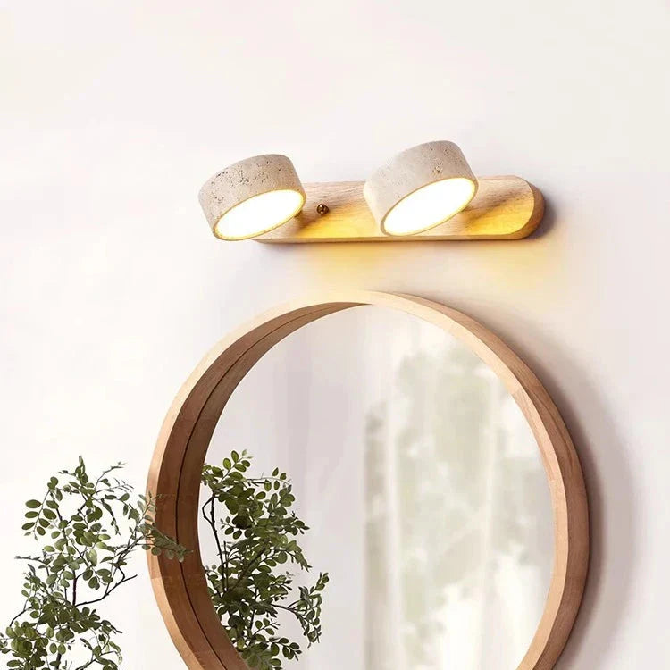 Travertine LED Mirror Wall Light