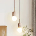 LED Chandelier Modern Stone Bedside Pendant Light