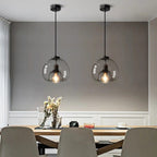 Nordic Minimalist Glass Stone LED Pendant Light