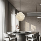 Wabi Sabi Silk Ball Japandi Pendant Light