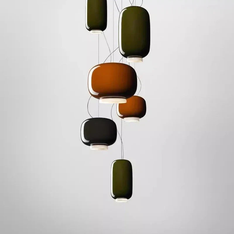 Chouchin Suspension Modern LED Glass Pendant Lamp