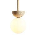 Round Travertine LED Pendant Light