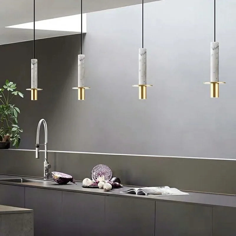 Dally Nordic Minimalist Marble Pendant Light