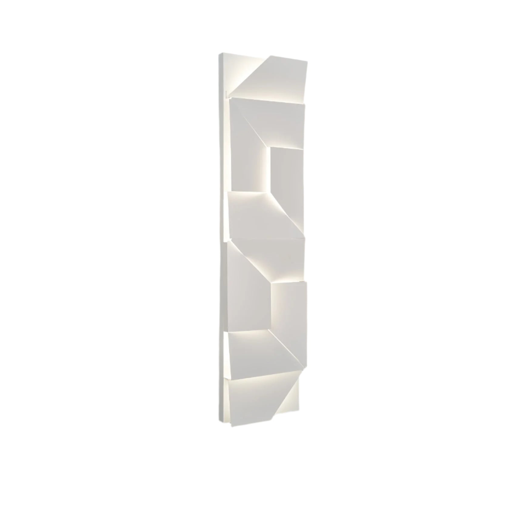 The Geometry of Silence Minimalist Aluminum Wall Light