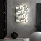 The Geometry of Silence Minimalist Aluminum Wall Light
