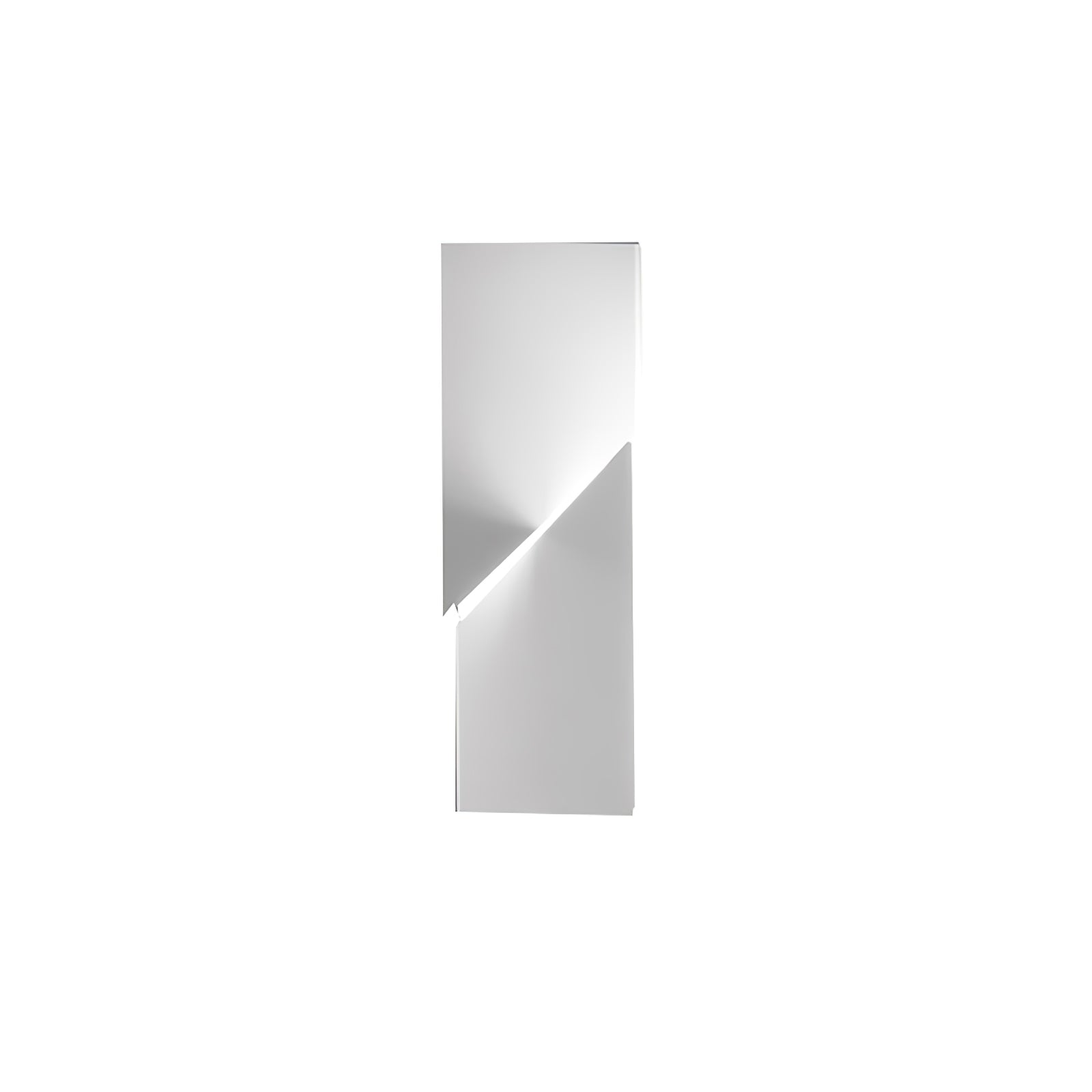 The Geometry of Silence Minimalist Aluminum Wall Light