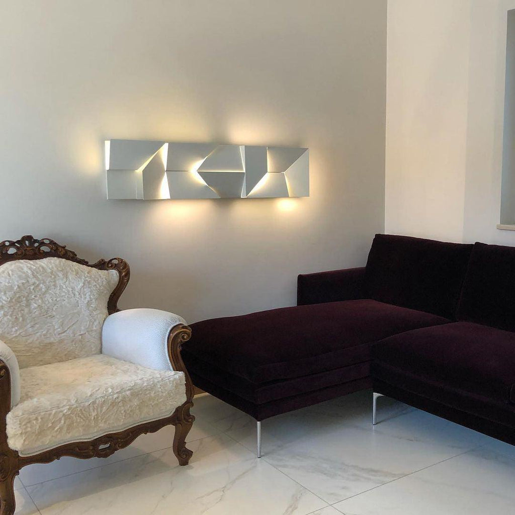 The Geometry of Silence Minimalist Aluminum Wall Light