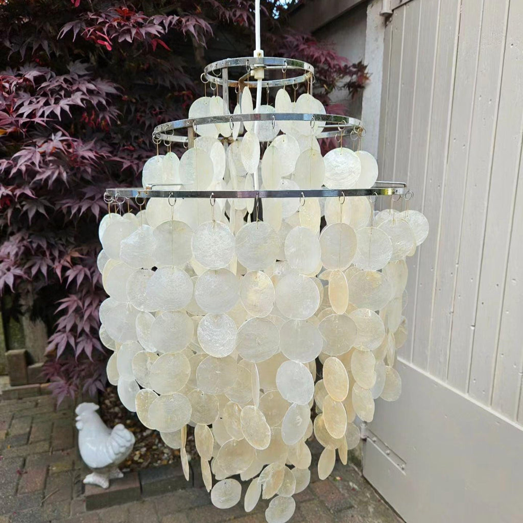 Maris Italian Vintage Natural Seashell Pendant Light