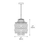 Maris Italian Vintage Natural Seashell Pendant Light