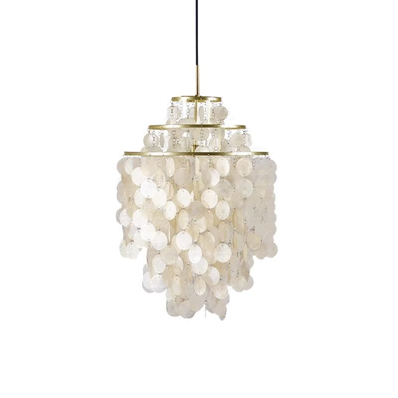 Maris Italian Vintage Natural Seashell Pendant Light