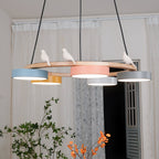 Sienna Nordic Acrylic Bird Round Pendant Light