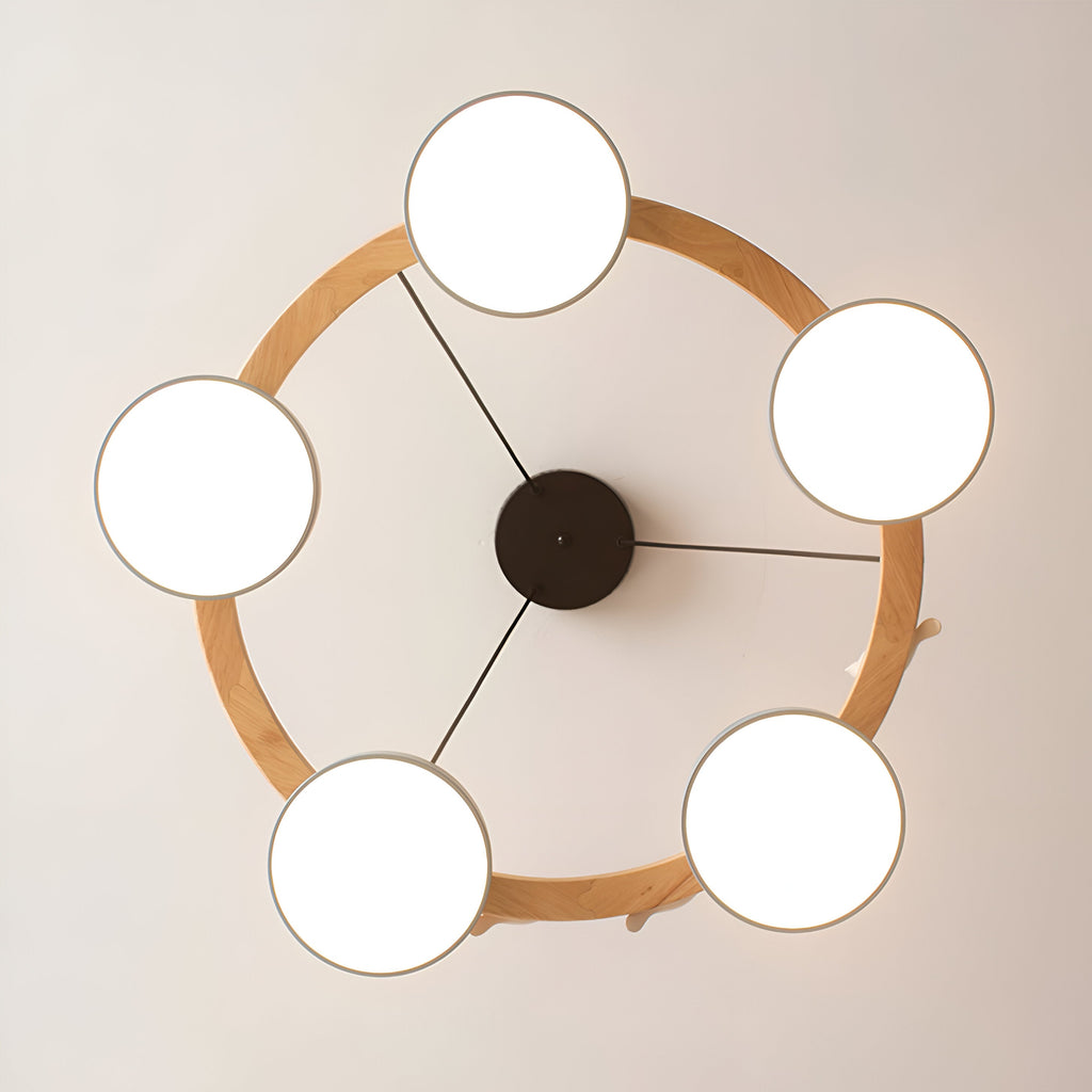 Sienna Nordic Acrylic Bird Round Pendant Light