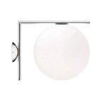 Calla Hanging Glass Globe Nordic Brass Wall Light