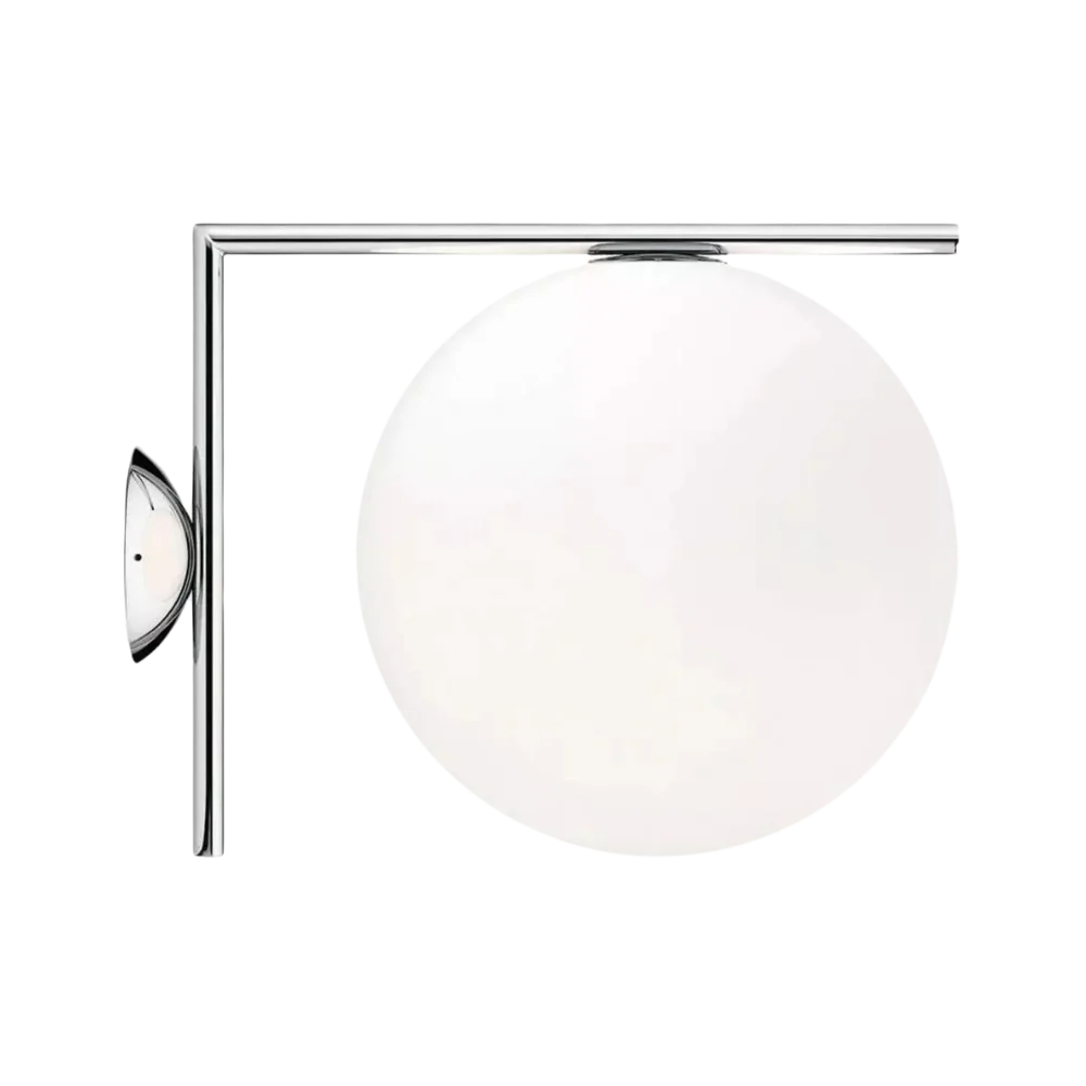Calla Hanging Glass Globe Nordic Brass Wall Light