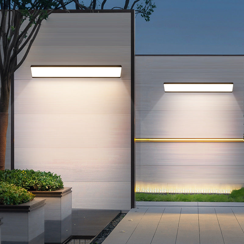 Sleek Outdoor Long Strip LED Wall Light