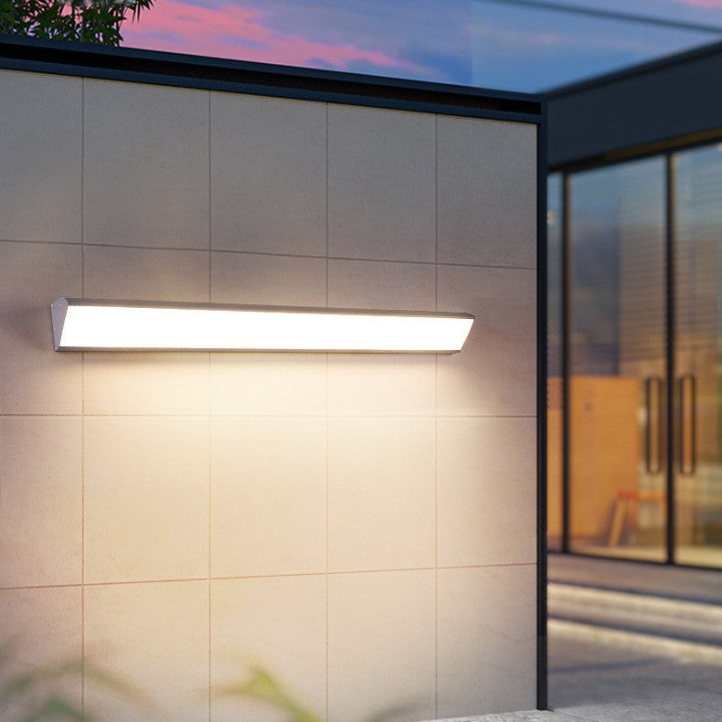 Sleek Outdoor Long Strip LED Wall Light
