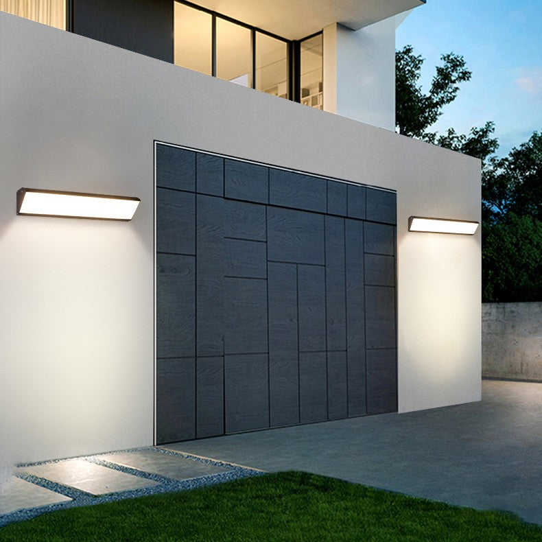 Sleek Outdoor Long Strip LED Wall Light