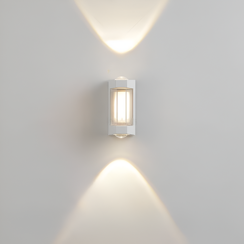 Nordic Up Down Acrylic Waterproof Minimalist Outdoor Wall Light