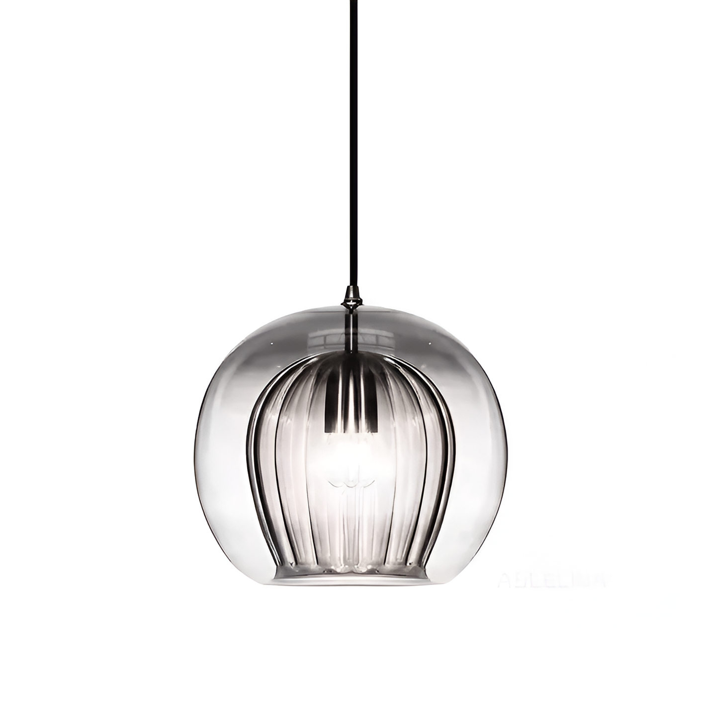 Retro Glass Globe Shape Pendant Light