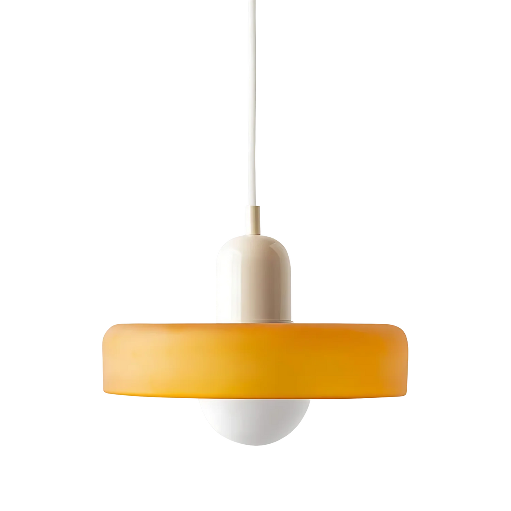 Luminous Halo Modern Glass Pendant Light