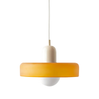 Luminous Halo Modern Glass Pendant Light