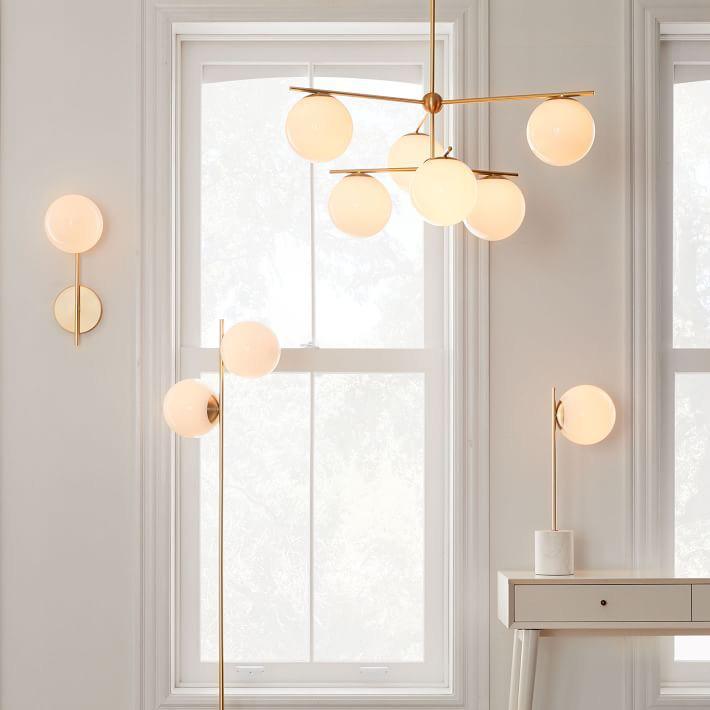 Sphere Stem Light Luxury Brass Chandelier