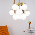Sphere Stem Light Luxury Brass Chandelier