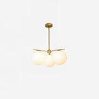 Sphere Stem Light Luxury Brass Chandelier