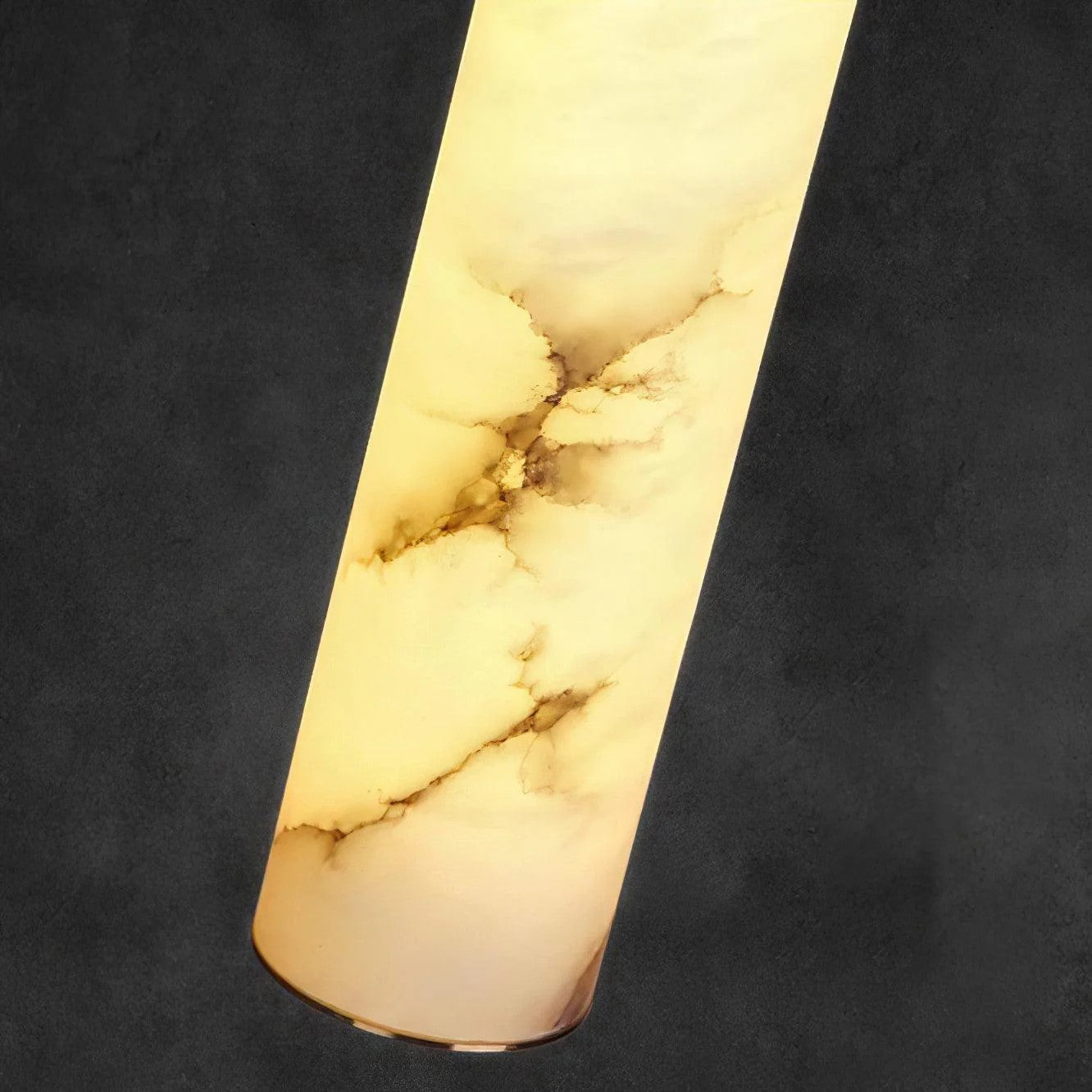 Ethereal Stone Glow Sculptural Style Alabaster Pendant Light