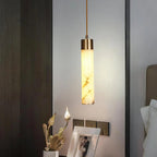 Ethereal Stone Glow Sculptural Style Alabaster Pendant Light