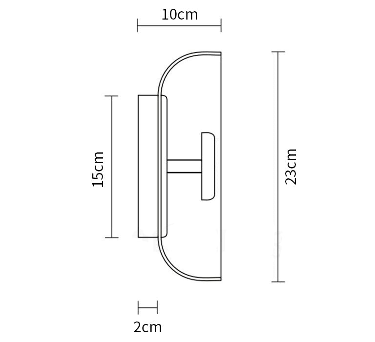 The Shimmering Glow Premium Minimalist Brass Wall Light