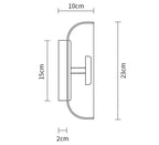The Shimmering Glow Premium Minimalist Brass Wall Light