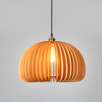 The Wood Pumpkin Sparkle Pendant Light