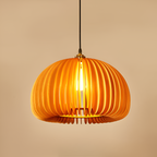 The Wood Pumpkin Sparkle Pendant Light