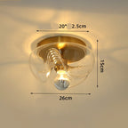 French Vintage Bauhaus Medieval Aisle Ceiling Light