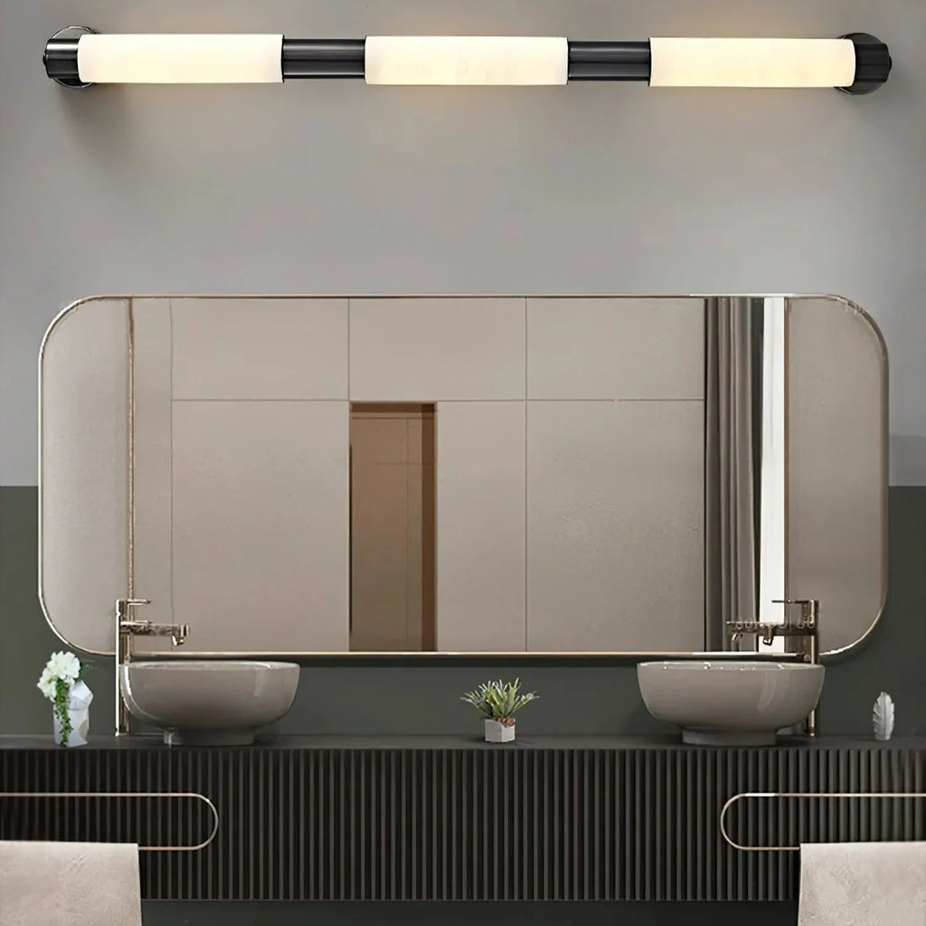 Soléa Tube Alabaster Minimalist Wall Lamp