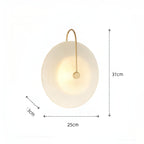 Modern Nordic Round Glass Wall Light