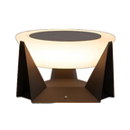 Illuminated Landing Modern Solar Iron Outdoor Lamp